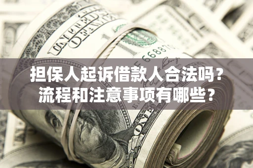 济南担保人起诉借款人合法吗？流程和注意事项有哪些？