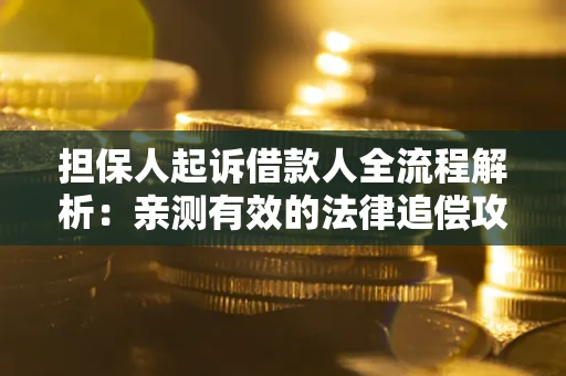 济南担保人起诉借款人全流程解析：亲测有效的法律追偿攻略