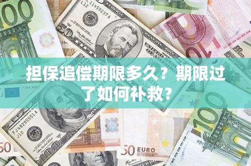 济南担保追偿期限多久？期限过了如何补救？