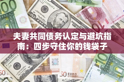 济南夫妻共同债务认定与避坑指南：四步守住你的钱袋子