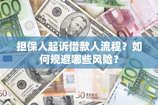 济南担保人起诉借款人流程？如何规避哪些风险？