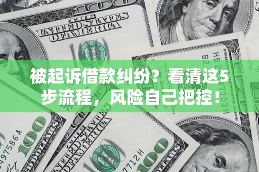 济南被起诉借款纠纷？看清这5步流程，风险自己把控！