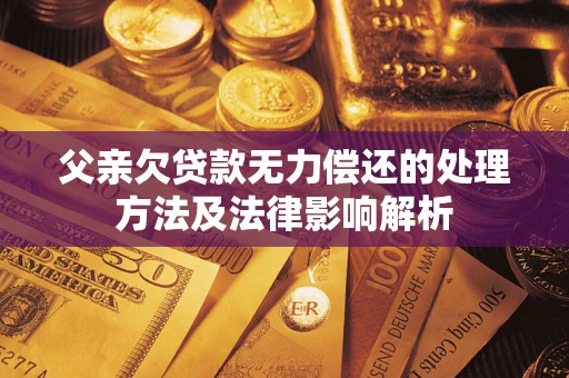 济南父亲欠贷款无力偿还的处理方法及法律影响解析
