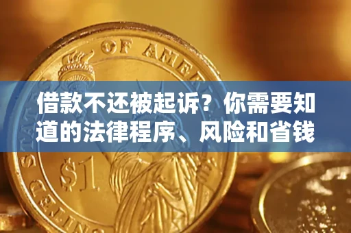 济南借款不还被起诉？你需要知道的法律程序、风险和省钱技巧