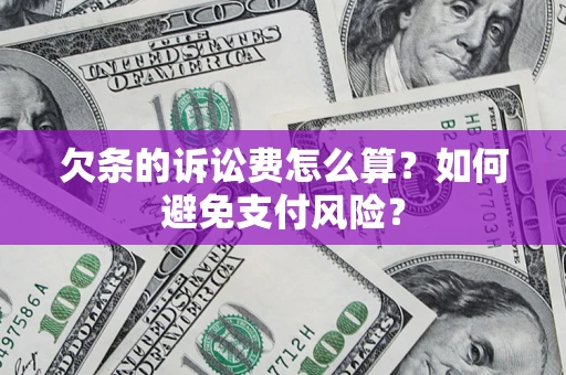 济南欠条的诉讼费怎么算？如何避免支付风险？